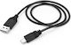 Кабел Hama USB-A Мъжки USB-C Мъжки Зареждане Sony PS5 0.75 м Черен