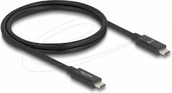 Delock USB Typ-C Kabel E-Marker 80 Gbps 16k 60 Hz PD 3.1 240 W 1 m Schwarz