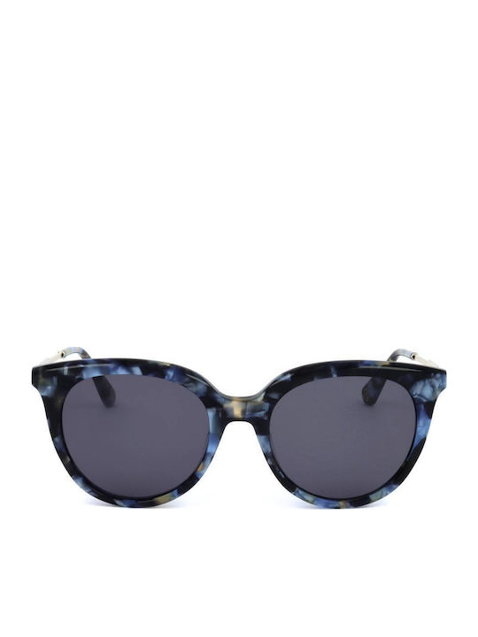 Ted Baker Tba Tb1686 Woman Sunglasses with Multicolour Horn-Rimmed Frame and Grey Lens