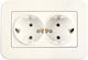 Doppel-Schalter Creme Viko von Panasonic Rollina