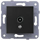 Tv Socket Black Panasonic Karre Plus