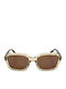 Ted Baker Tb1697 Unisex Sunglasses with Beige Frame and Brown Lens
