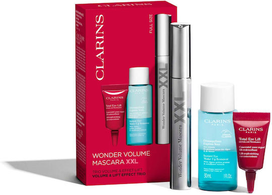 Clarins Wonder Volume Eye Lift Skin Care Set for Firming 3pcs