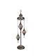 Heronia Floor Lamp H110xL30cm with Socket for E14 Bulb Bronze