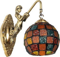 GloboStar Mermaid Bronze Wall Lamp 30x27cm GloboStar Mermaid Bronze Wall Lamp 30x27cm