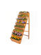 Costway Holzblumenkasten Orange 149,5x60x100cm