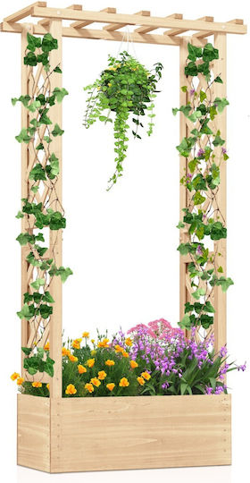Costway Zarndinieră Din Lemn 152x32x66 cm