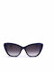 Ted Baker Tba Дамски Слънчеви Очила със Синя Рамка и Сини Стъкла TB1742 657