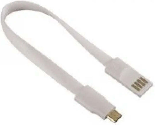 Cable Hama 136109 Magnet White Usb-microusb 0.2