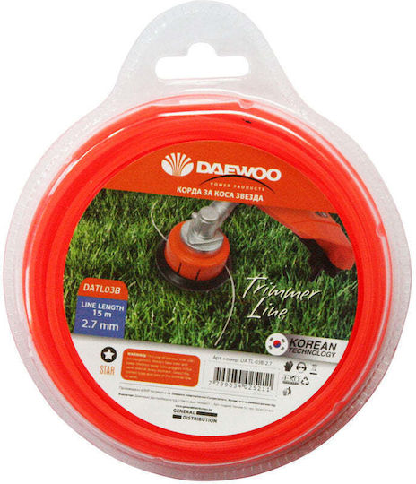 Fir Trimmer Profil Stea Daewoo 2.7 Mm 15 M