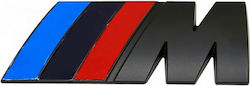 Σήμα Bmw M Αυτοκόλλητο 3d 5.5 X 2 Cm Bmw M3 M4 M5 E34 E36 E61 E39 E60 E90 X1 X5 X3 X7 X6 F10 F20 G20 Μαύρο 1 Τεμάχιο