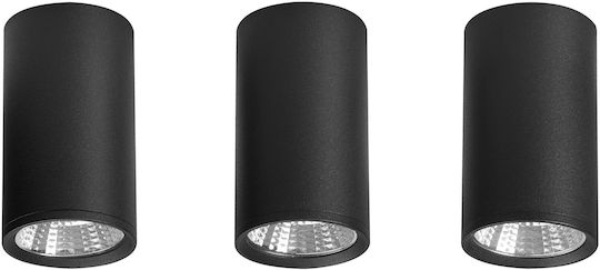 Beliani LED Decken- und Wandleuchte in Schwarz Farbe