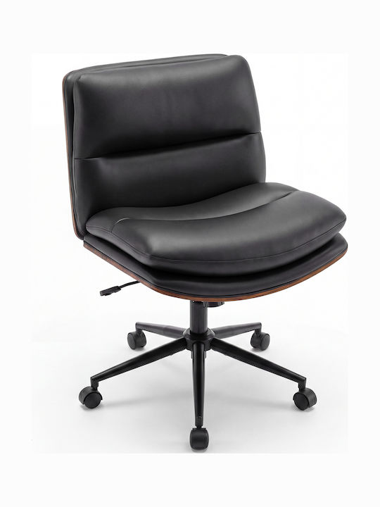 Costway Office Chair with Recline and Adjustable Arms Black
