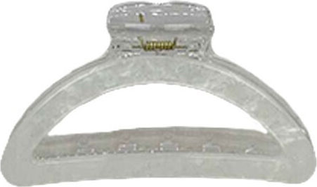 Chawaii Half Moon Hair Claw Clip Half Moon White 9cm