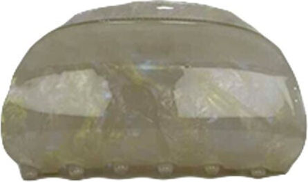Monglen Oval Clip Κλάμερ Μαλλιών Μπεζ 9cm