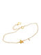Arteon Women's Gold Plated Silver Bracelet with Pearls