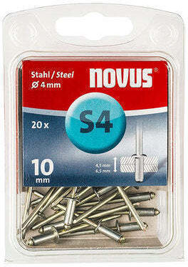 Pop Nagel 4x10 Mm Novus 20 Stücke