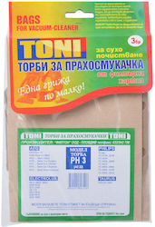 Toni Σακούλες Σκούπας 3τμχ Συμβατή με Σκούπα Toni