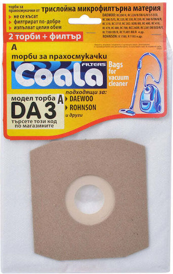 Coala Vacuum Cleaner Bags 3pcs Compatible with Toni Vacuum Cleaner