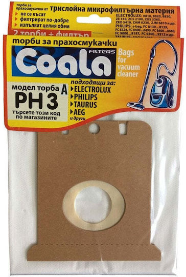 Coala Staubsaugerbeutel 2 Stück Kompatibel Mit Staubsaugern Philips / AEG / Stier
