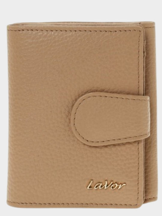 Lavor Small Leather Women's Wallet with RFID Beige