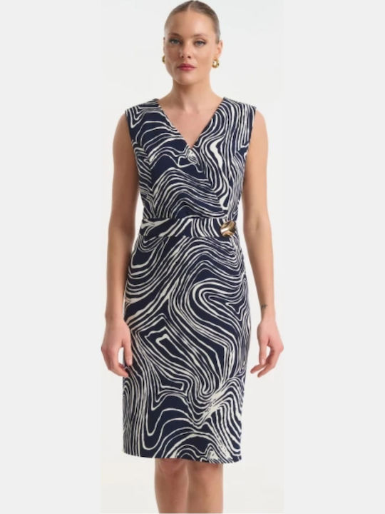 Summer Midi Dress for Wedding / Christening Blue