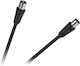 DM Pro Cablul Antenă Coaxial Masculin - Coaxial Feminin Negru 1.5m DM-RF-1.5B 1 Bucată