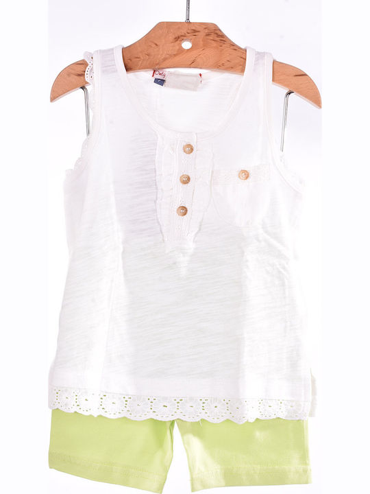 Kids Clothing Set with Shorts Summer 2 Pieces Ecru 14-03064-020-Ecru