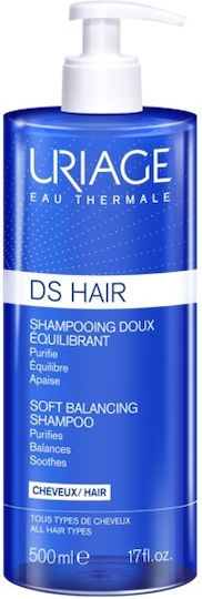 Uriage Ds Hair Soft Balancing Σαμπουάν κατά της Πιτυρίδας 500ml