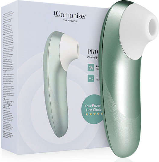 Womanizer Pro Vibrant Clitoral Stimulator Sage Green