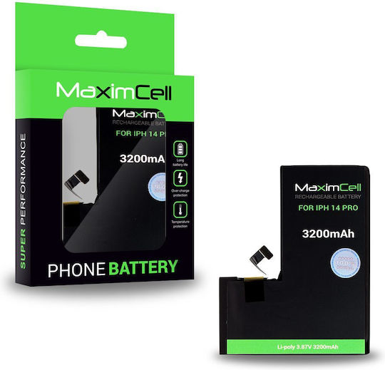 Maximcell Kompatible Ersatzbatterie 3200mAh für iPhone 14 Pro