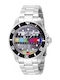 Invicta Art Ceas Barbatesc 40mm cu Baterie cu Brățară din Metal Argintie
