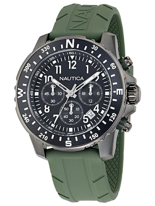 Nautica Chrono Ανδρικό Ρολόι 45mm Μπαταρίας με ...