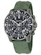Nautica Chrono Ανδρικό Ρολόι 45mm Μπαταρίας με Πράσινο Καουτσούκ Λουράκι