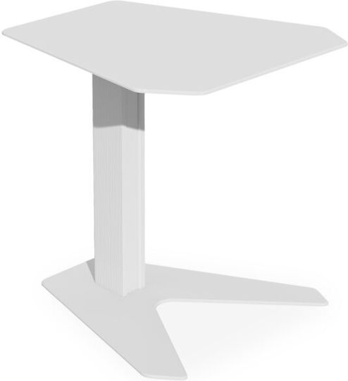 Masă Laterală Zander Din Aluminiu Bej L45xL44.2xÎ45cm