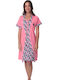 Tres Chic Set Pijamale Dama Vara Bumbac Roz