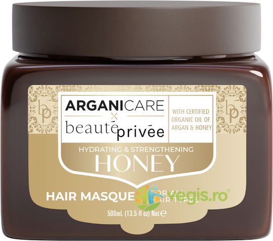 Mască Hidratantă Fortifiantă de Păr Ulei de Argan Miere 500ml