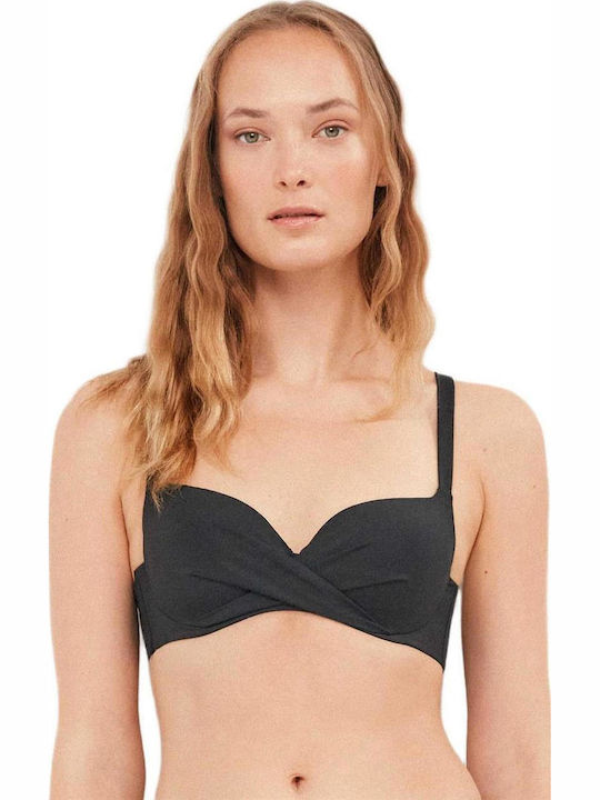 Bikinioberteile Mit Polsterung Schwarz