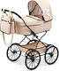 Klassischer Puppen Kinderwagen Beige