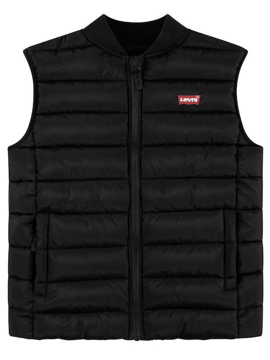 Παιδικό Casual Μπουφάν Αμάνικο Μαύρο