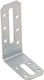 Domax Corner Shelf Made of Metal in Silver Colour 80x55mm