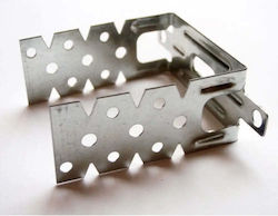 Vestal Eckregal aus Metall in Silber Farbe