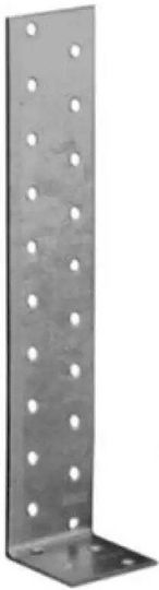 Domax Ъглов Рафтов Метален В Сребрист Цвят 300x40mm