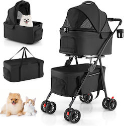 Costway Hundetragetaschen Bis 15kg Schwarz