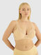 Beige Athletic Bra with Underwire