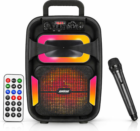 Andowl Karaoke Speaker with Wired Microphone and Lighting Effects Q-T38 New FD-QT38-NEW Black