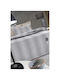 Guy Laroche Vera Set Paturi & Cuverturi Pat Superdublu Microfibra Gri Fumuriu 220x240cm 2 Bucăți