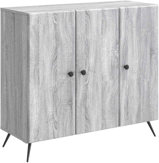 Wooden Sideboard Gray 89x34.5x80cm