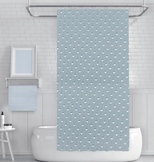 Lucktora Shower Curtain 180x180cm Gray