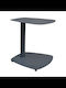 Auxiliary Table for Small Outdoor Spaces Aluminum Gray 40x39x42cm